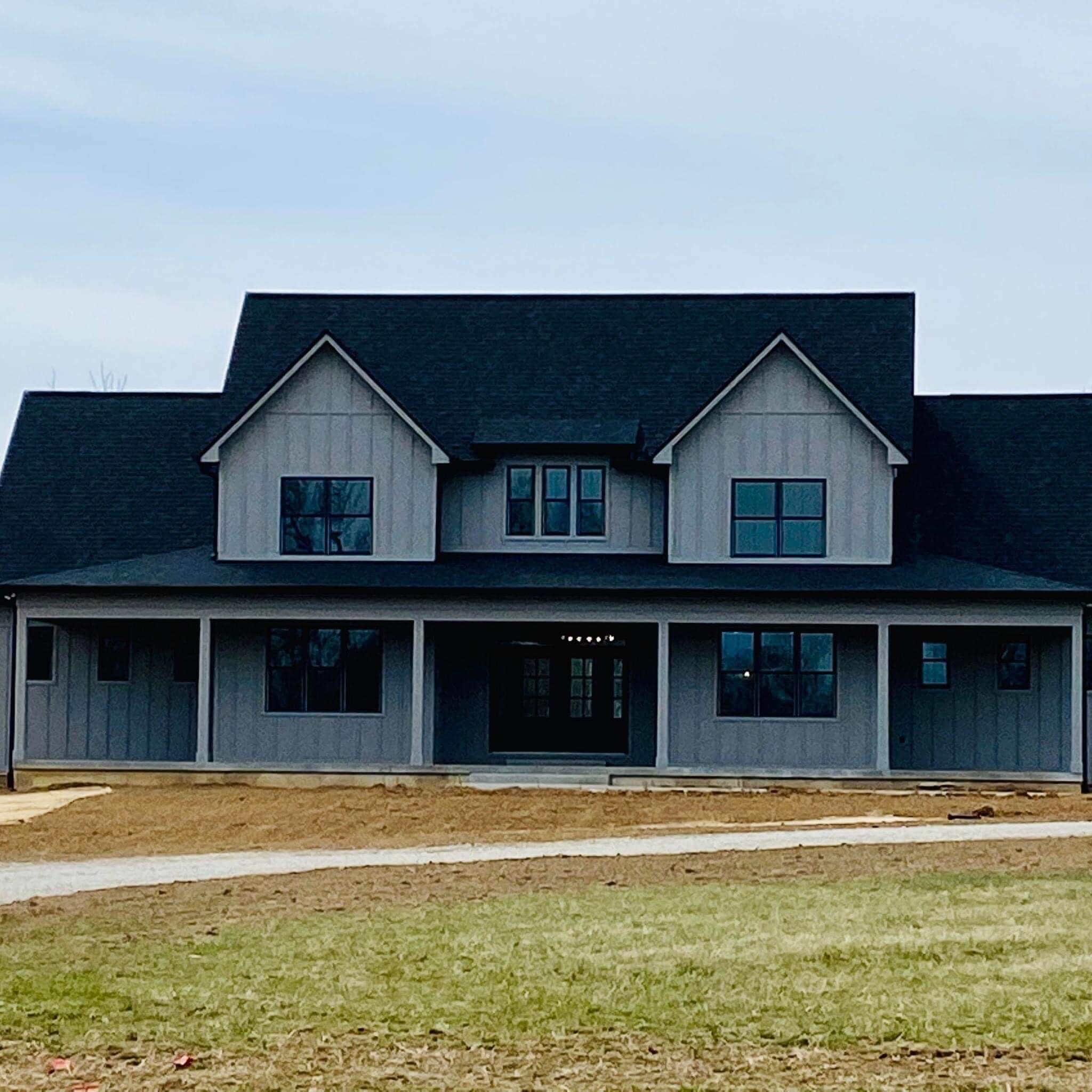 Recently finished new home construction