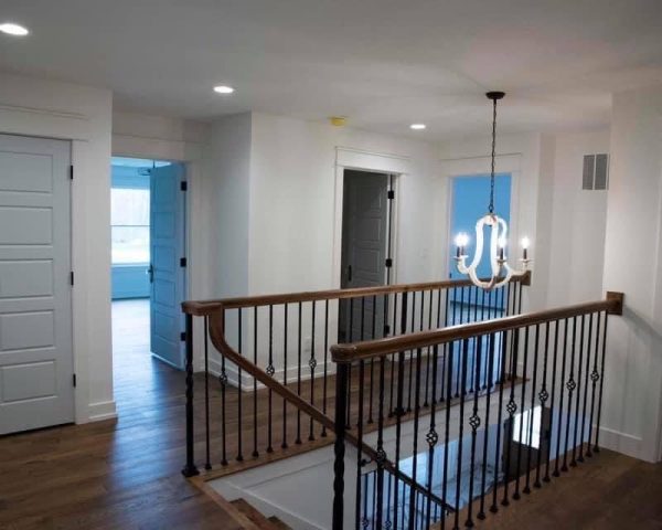 second story hallway and stairwell